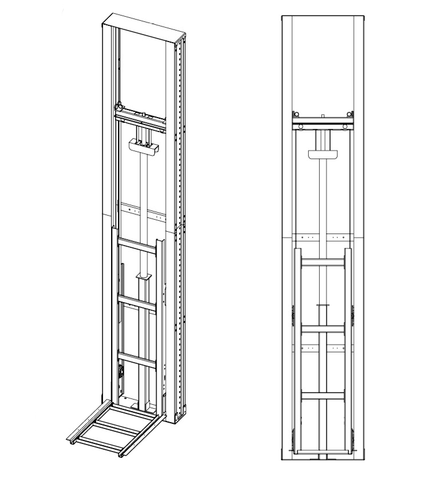 拼装式电梯框架
